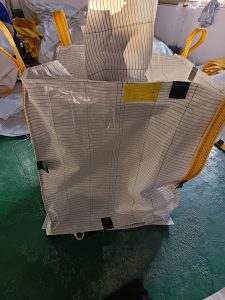湖南吨袋厂家  湖南导电袋子生产厂家   （湖南导电吨袋生产厂家）承重1吨  上下开口  内膜袋